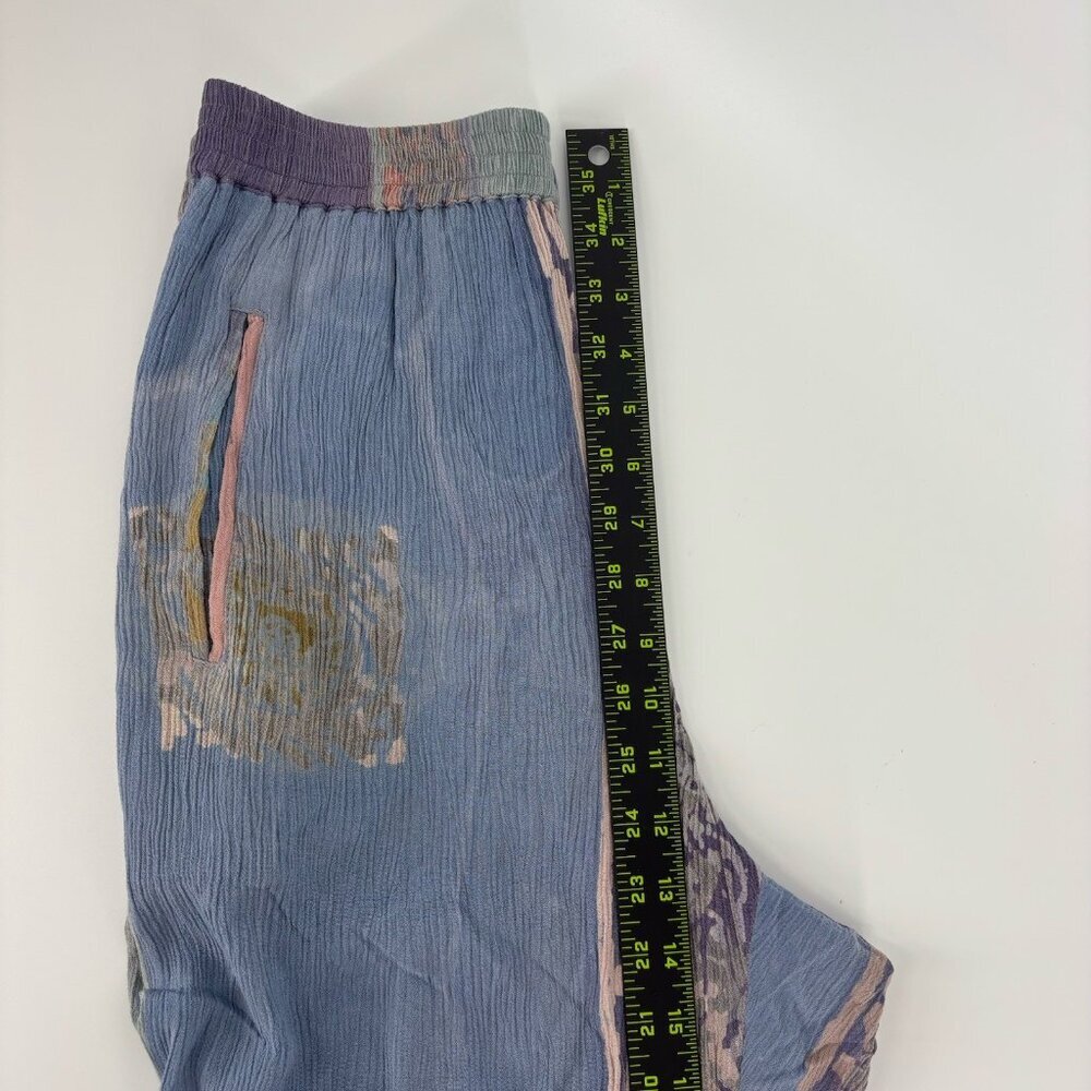 Vintage Handmade Boho Hippie Pants Women’s Size Medium Purple‎ Green High Waist - Picture 8 of 8